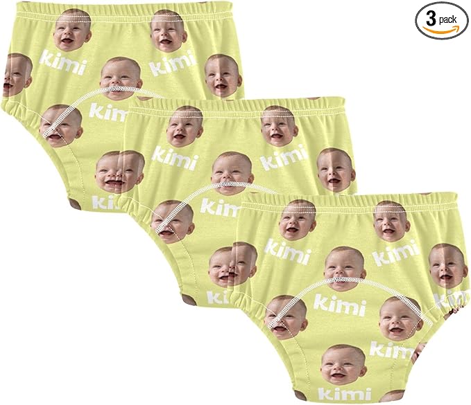 Joko Ivery 1 Bright Yellow Custom Potty Training Pants Soft Traning Potty Panty for Boys Girls Toddlers 2T 3Pcs