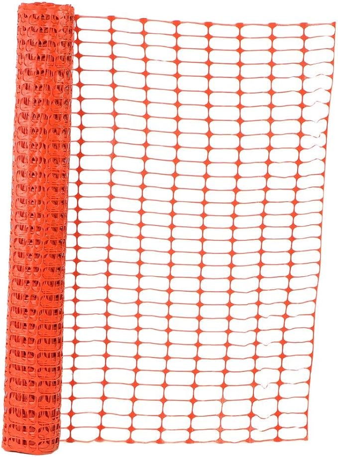 Safety Barrier Fence Finished Edge 4' x 100', Orange