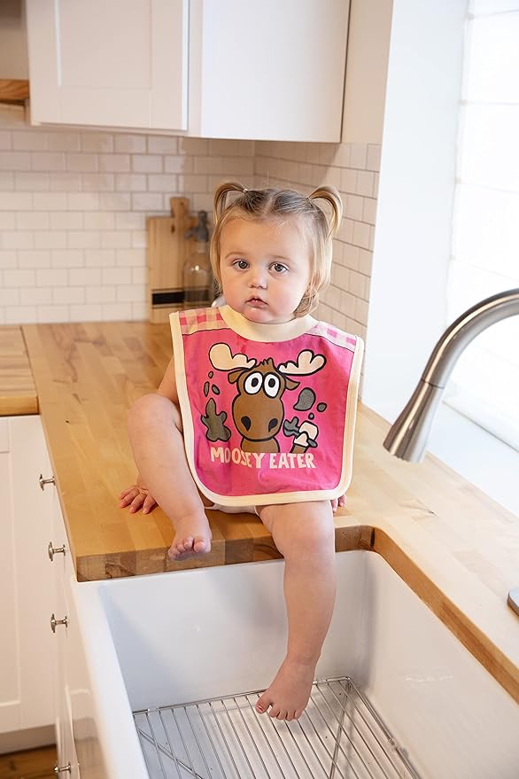 LazyOne Animal-Print Baby Bibs, Cute Baby Shower Gifts