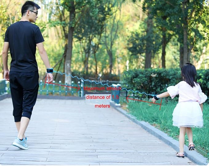 Baby Child Anti Lost Safety Wrist Link Harness Strap Rope Leash Walking Hand Belt for Toddlers, Kids(1.5m Blue)