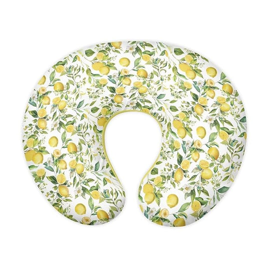 Lemon Leaf Nursing Pillow Cover for Girls Princess Nursing Pillow Slipcover for Breastfeeding Moms,Easy to Care