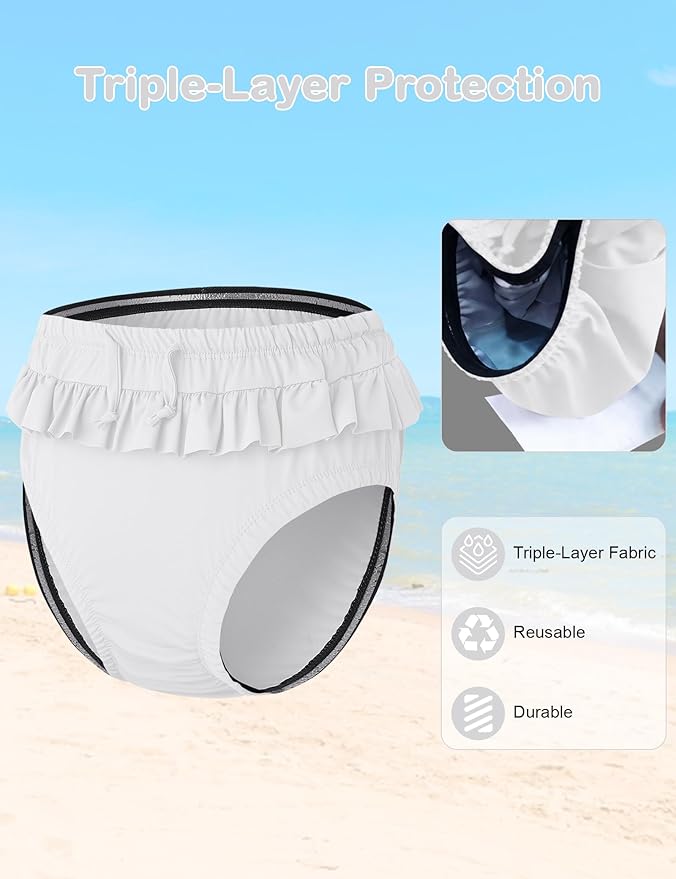 Youth Special Needs Reusable Swim Diapers Swimwear for Incontinence Diaper Covers Waterproof,Leakproof