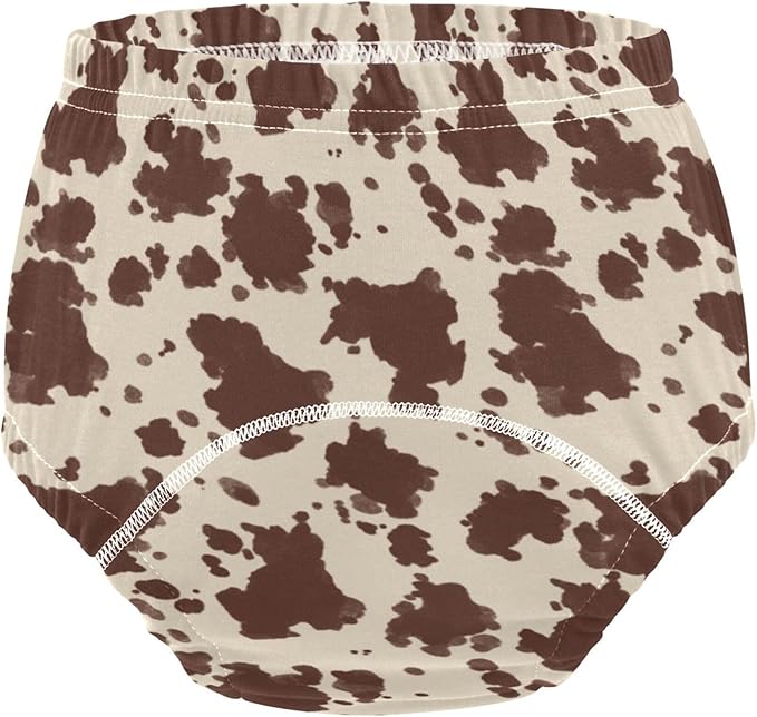 Baby Girls Toilet Training Pants Soft Cotton Bed Wetting Underpants for Toddler Boys 2T Cow Print
