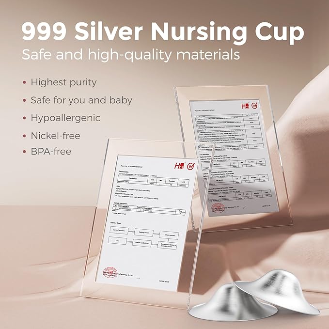 Momcozy 999 Hole-Free Metal Nipple Shields XXL Size