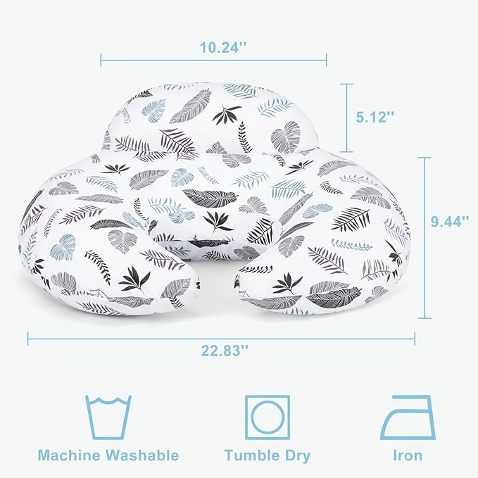 AMASKY Nursing Pillow for Breastfeeding and Bottle Feeding, Ergonomic Support for Mom and Baby, Removable Washable Cover(Milky White), Pallet of Product