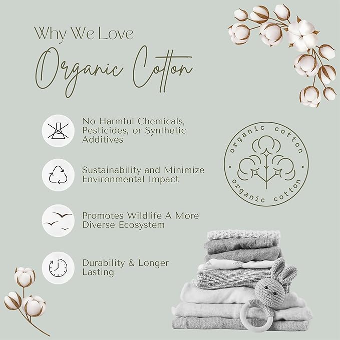Aiden's Corner 100% Organic Muslin Cotton | Mix Use Baby Super Absorbent Infant Burp Cloth | Terry Cotton Towel | Washcloth for Newborns (Single Yellow)