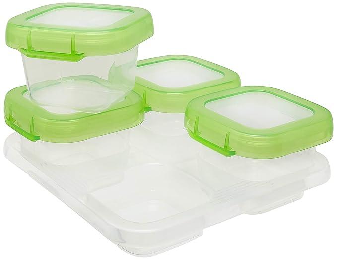 OXO Tot Baby Blocks Freezer Storage Containers 4oz- New Colors Available