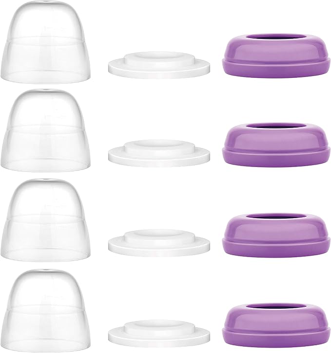 Maymom Bottle Dome Cap, Bottle Top, Sealing Disk Compatible with Lansinoh Bottle, Momma Bottles, Not Original Lansinoh Pump Parts, Signature Pro,Smartpump, Manual Breastpump