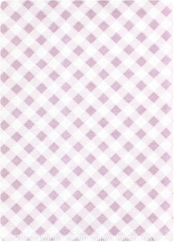 Hudson Baby Unisex Baby Cotton Flannel Burp Cloths Bundle, Purple Dainty Floral, One Size