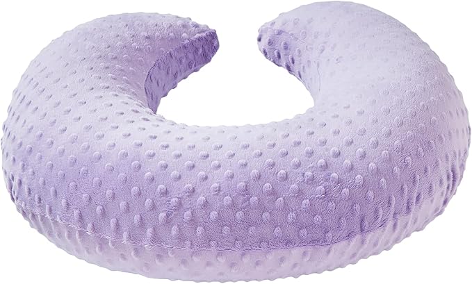 Dots Nursing Pillow Cover, Case Plush Breathable Breastfeeding Pillow Slipcover Fits Nursing Pillow, Super Soft Snug Positioners for Baby Boy Baby Girl (Lavender)