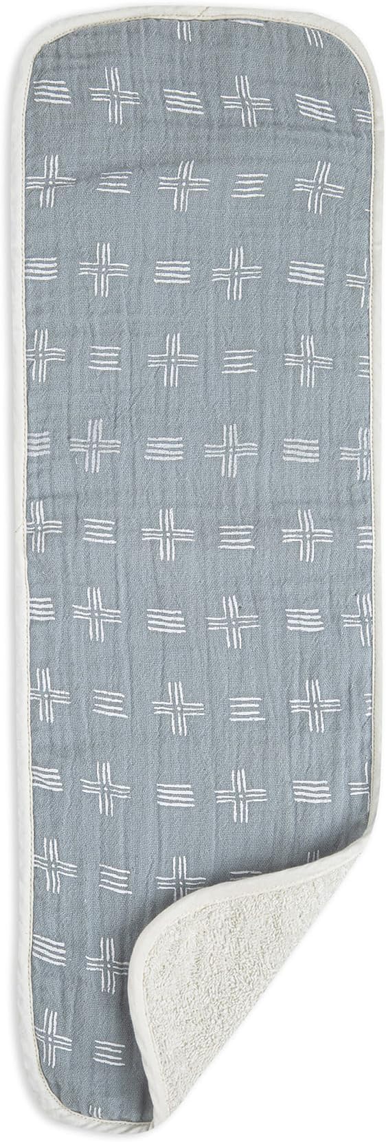 Crane Baby Muslin Baby Burp Cloths, Lightweight Absorbent Burp Cloth, Woodland Animal, Set of 3, 7" x 20", Newborn Baby Essentials, Burp Cloths Baby Boy, Burp Cloths Baby Girl, Baby Newborn Essentials