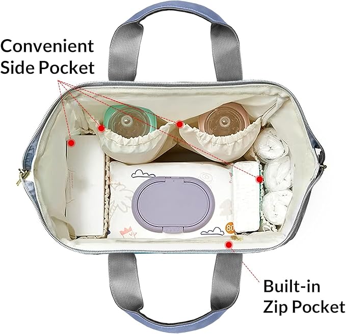 Watercolor Flower Elephant Diaper Bag Backpack Tote Custom with Name Multifunction Waterproof Travel Back Pack Diaper Bag Gifts Backpack for Men Women