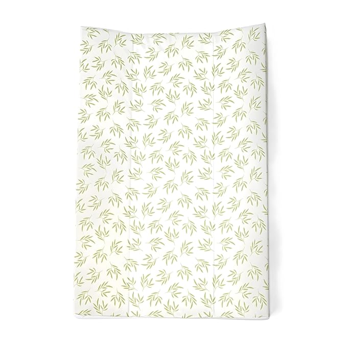 Clair de Lune Leaf Anti-Roll Wedge Baby Changing Mat 69 x 44cm