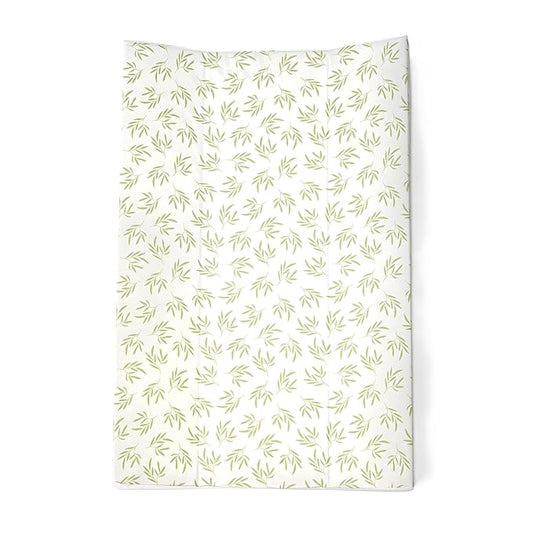 Clair de Lune Leaf Anti-Roll Wedge Baby Changing Mat 69 x 44cm
