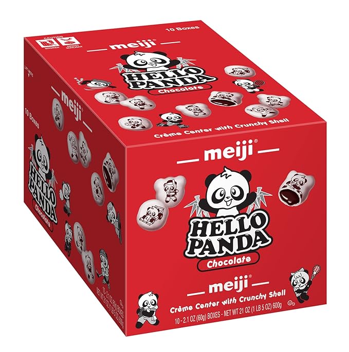 Meiji Hello Panda Cookie, Chocolate, 2.1 Ounce (Pack of 10)