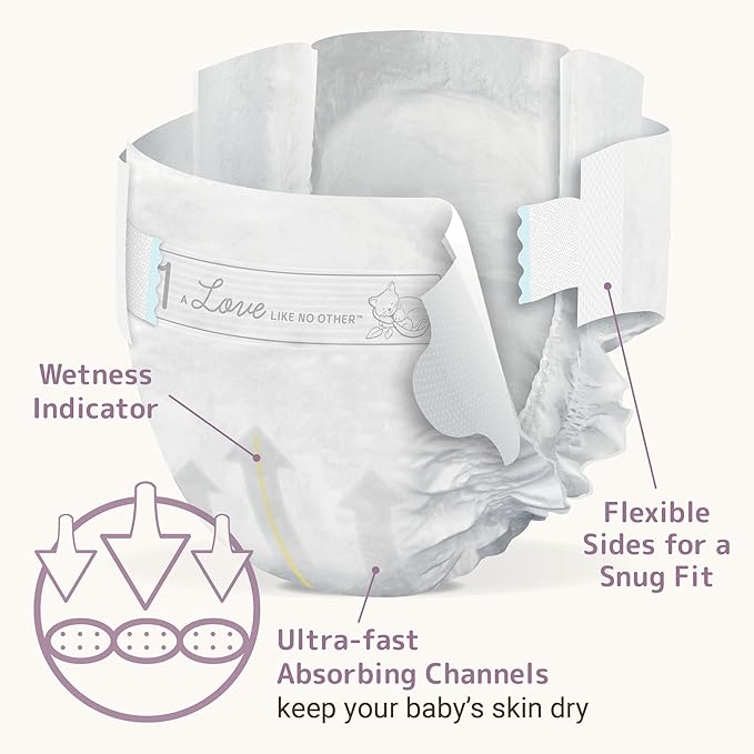Bambo Nature Premium Eco-Friendly Baby Diapers, Size 1 (4-9 Lbs), 36 Count