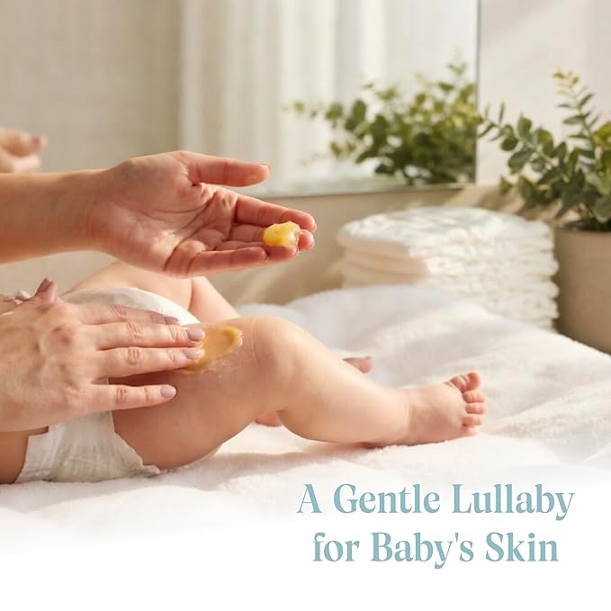 Lhamour Baby Balm 100% Natural Hand Made, 3.53oz Diaper Rash Cream for Baby with Organic Shea Butter, Beeswax, Coconut, Olive, Carrot Oils – Soothing All Purpose Oinment for Sensitive Baby Skin