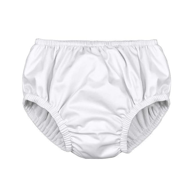 Green Sprouts Unisex Baby Pull-up Reusable Absorbent Swim Diaper, White, 18 Month