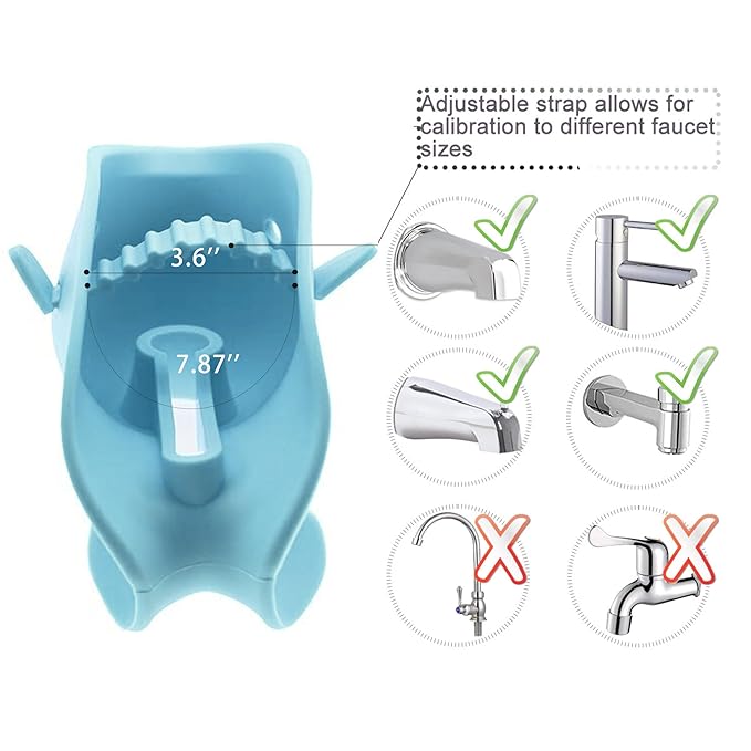 Bath Spout Cover for Bathtub,Baby Shower Protector Cover A Fun Way to Protects Baby from Bumping Head During Bathing Time Cute Soft Whale Design Making for Enjoyable Safe Baths (Mint Blue)