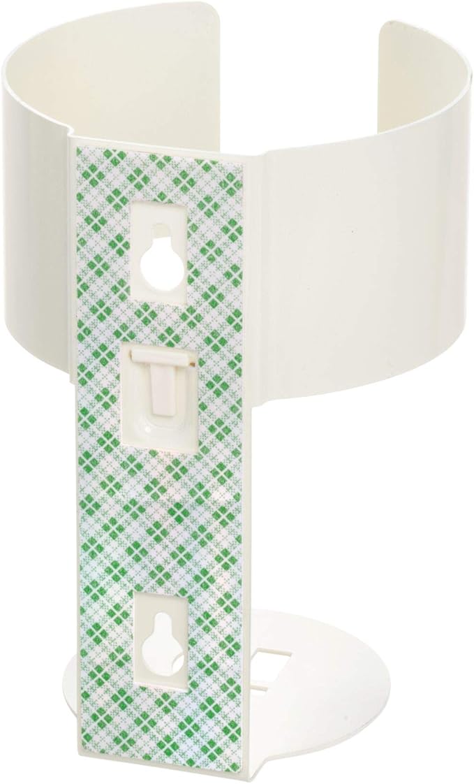 iDesign Adhesive Cleaning Wipes Holder for Kitchen or Bathroom - Coconut White