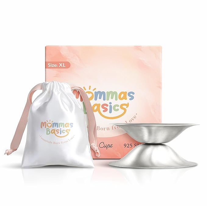 925 Silver Nipple Cups | Nipple Covers for Breastfeeding, Nursing Cup & Nipple Shields for Breastfeeding Newborn | Silver Cups, Breast Shield & Breastfeeding Essentials