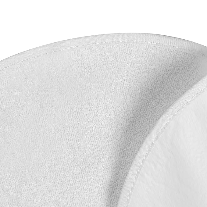 Boppy Changing Pad Liners, Pack of 3, White, Soft Terrycloth with Waterproof Backing Makes Wiggly Diaper Changes Easier and Comfy, for Quicker Cleanup of Changing Pads, Machine Washable and Dryable