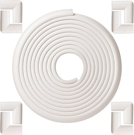 Mr. Pen- Furniture Corner & Edge Safety Bumpers, Small, 18ft Edge & 8 Corners, Baby Proof Corners and Edges, Baby Proofing Corner Guards, Baby Corner Protector Guards, Edge Protector for Baby