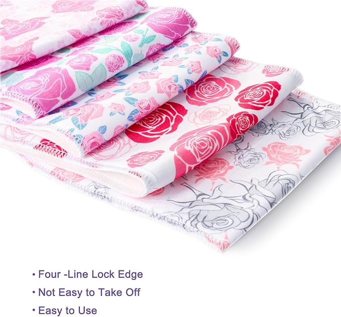 10-Pack Burp Cloths for Baby Boys and Girls - Organic Baby Burp Cloth,Baby Washcloths, Burp Rags, Large Neutral Burp Clothes for Newborn