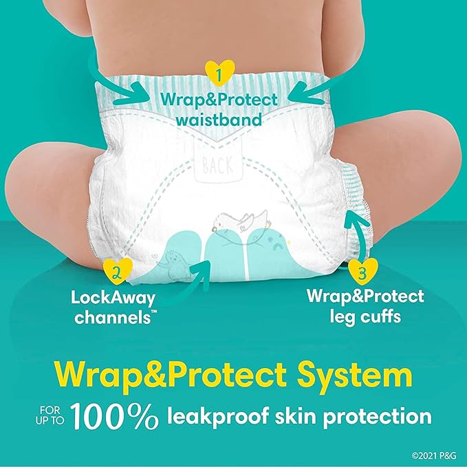 Pampers Disposable Diapers Size 7, Swaddlers 88 Count + Overnight (36 Count)
