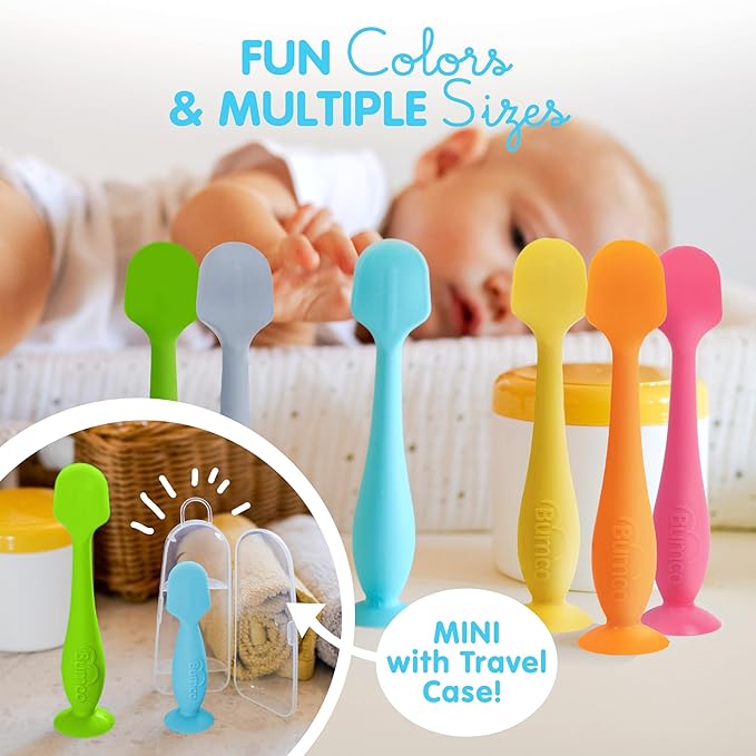 Bumco Diaper Cream Spatula (2-Pack) - BPA-Free Diaper Bag Essentials, Soft & Flexible Butt Spatula Baby, Mom-Invented Butt Paste Spatula, Diaper Cream Applicator, Bumco Baby Bum Brush, Diaper Spatula