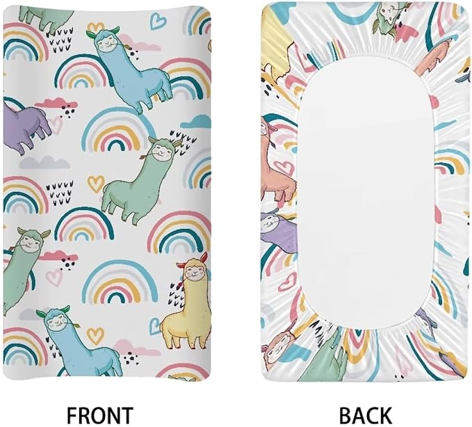 Alpaca Baby Changing Pad Cover Stain Resistant Waterproof Changing Table Cover Stretchy Breathable Diaper Changing Mat Cover Infant/Toddler