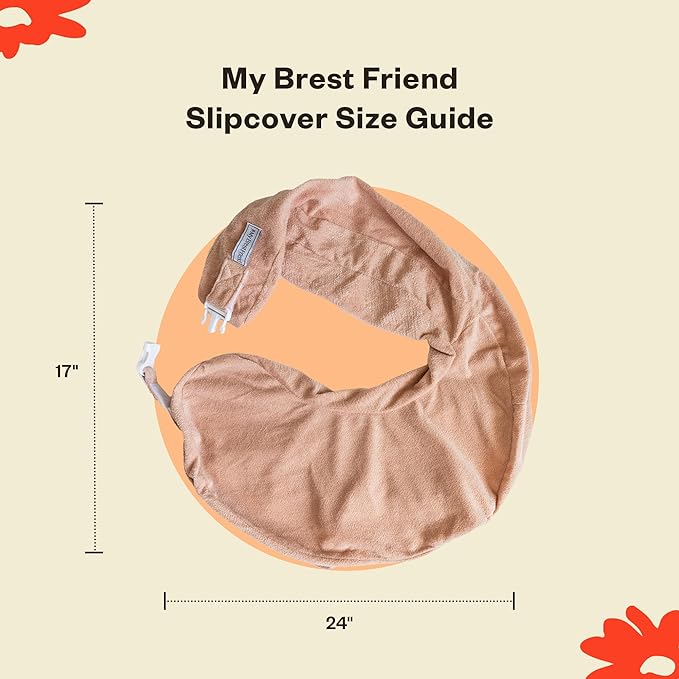 My Brest Friend Nursing Pillow - Deluxe - Enhanced Comfort w/ Slipcover - Ergonomic Design for Ultimate Breastfeeding Support For Mom & Baby - Adjustable Backrest and Handy Side Pocket, Aqua