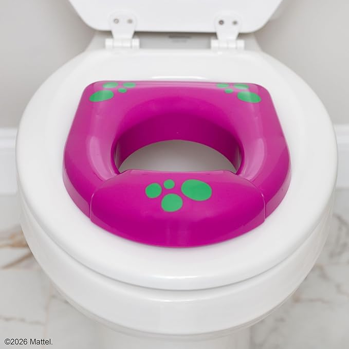 Barney Potty Trainer, Floor Potty Chair with Sounds, Removable Toilet Topper, Tracking Chart & Storage for Toddler Potty Training