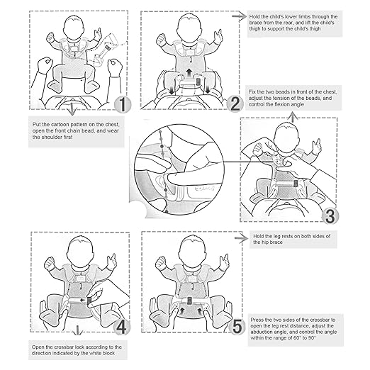 ZJchao Toddler Leash, Baby Anti Lost Belt Child Safety on The Children Wrist Safety Lanyard Harness, Adjustable Portable Beaded Rope Reusable Fixed Clamp Harness