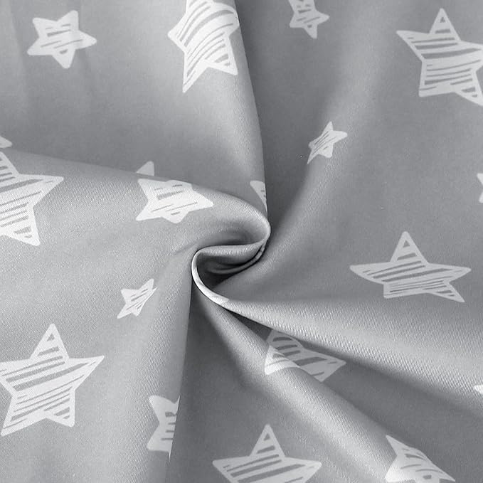 Nursing Pillow Cover for Baby Snug Fits Boppy Nursing Pillows, Super Soft, for Breastfeeding Moms, Grey Star