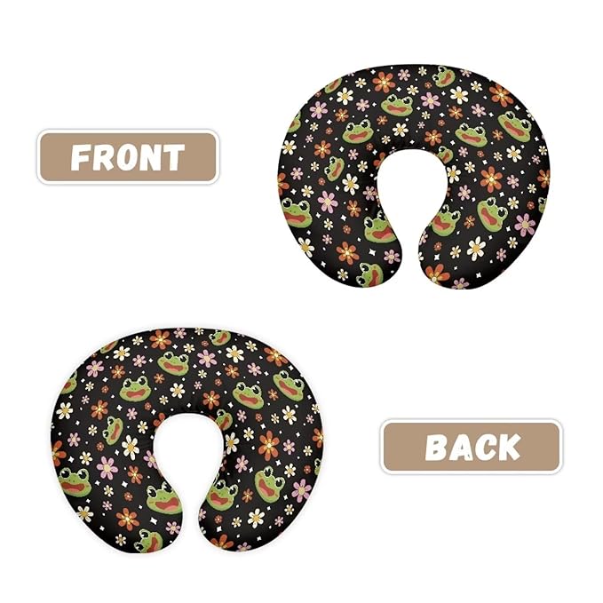 Nursing Pillow Cover for Breastfeeding Pillow Frog Flower Nursing Pillow Slipcovers, Breastfeeding Pillow Cover Boys Girls, Perfect Newborn Choice for Mom or Baby, (Mi-10631538CZA32-22)