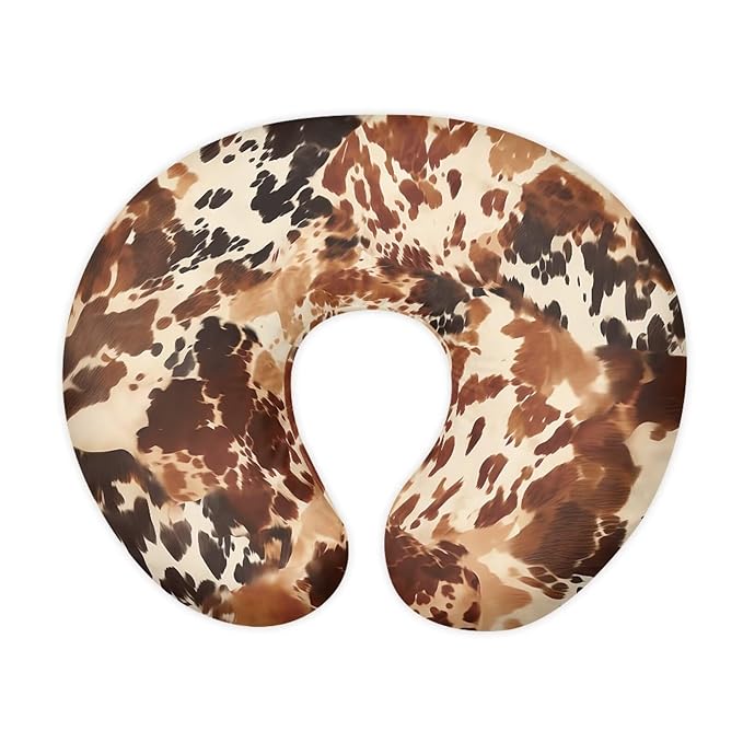 Forchrinse Brown Cow Nursing Pillow Cover Stretch Pillow Slipcover for Breastfeeding Mom Soft Nursing Pillow Slipcover for Baby Boys Girls