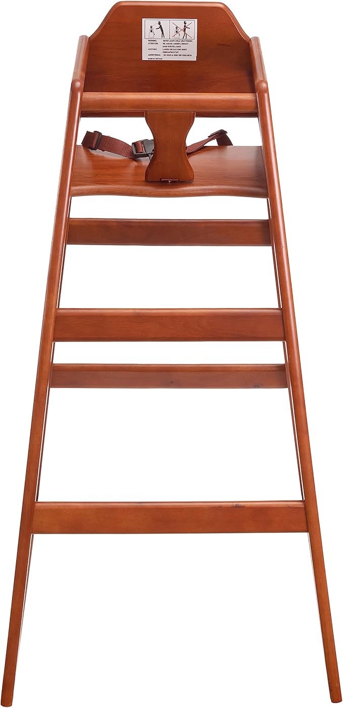 Hight Quality, Seating Ready-to-Assemble Restaurant Wood Bar Height High Chair, Baby Highchairs, Durable Dining Feeding Chair with Steps, High Chairs for Babies and Toddlers, Seria 01