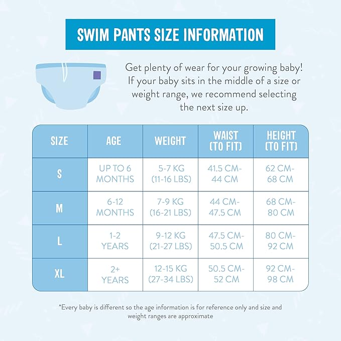 Bambino Mio, reusable swim diaper, pelican pier, small (<6 months)