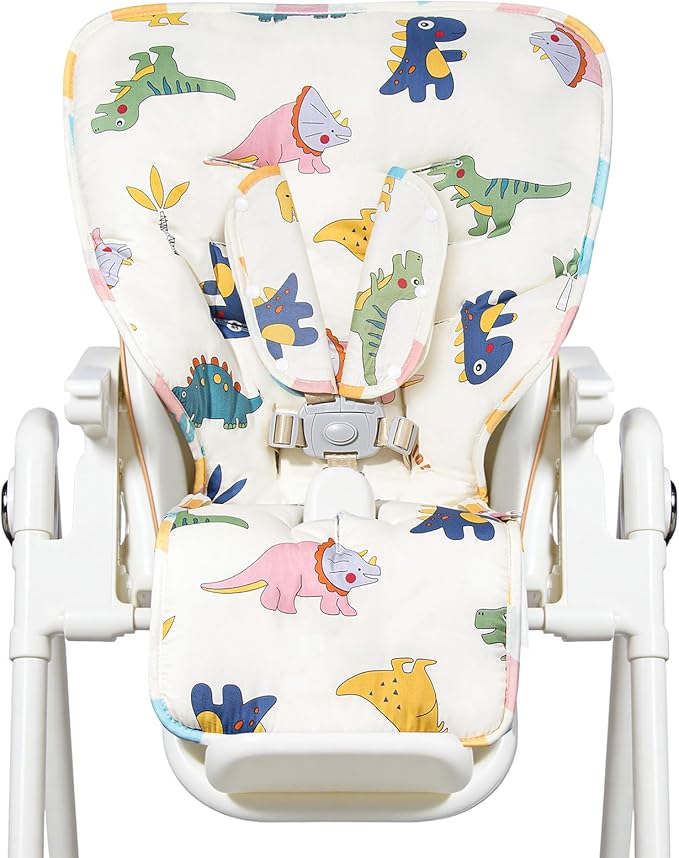 Baby High Chair Cover, Machine Washable High Chair Pad, Soft Highchairs Covers for Baby, Protects from Spills and Crumbs, Fits 3-5 Point Harness Chairs