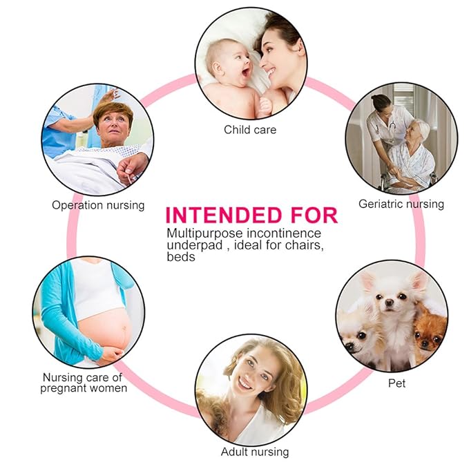 Baby Large Disposable Changing Pads, 30pack Incontinence Bed Pad, Leak-Proof Breathable Waterproof Sheet and Mattress Protector