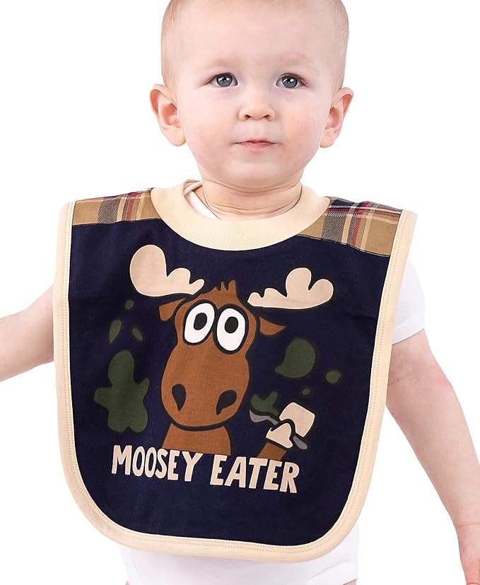 LazyOne Animal-Print Baby Bibs, Cute Baby Shower Gifts