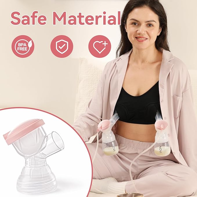 NCVI Replacement Connector Compatible with 8782, Breast Pump Accessories, BPA Free, 1 PC (Pack of 2)