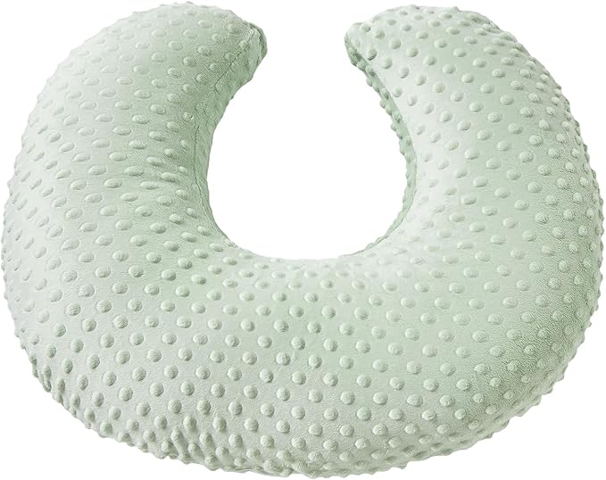 Dots Nursing Pillow Cover, Case Plush Breathable Breastfeeding Pillow Slipcover Fits Nursing Pillow, Super Soft Snug Positioners for Baby Boy Baby Girl (Green)