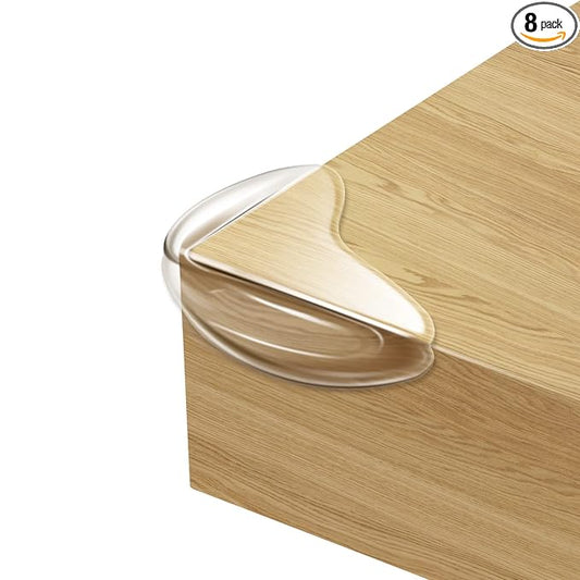 8 Pack Corner Guards Clear Corner Protectors for Furniture Baby Proof Corner & Edges Cover Bumper Stop Child Head Injuries Tables, Furniture & Sharp Corners