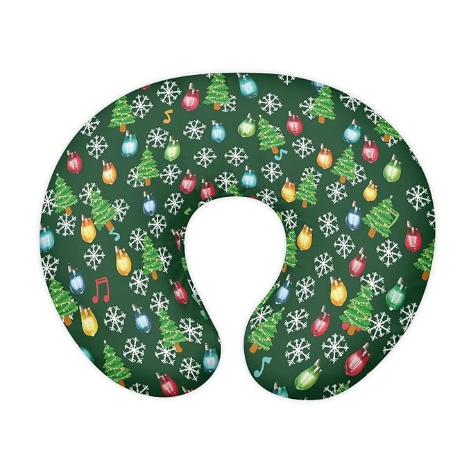 Christmas Tree Breastfeeding Pillow Cover Nursing Cover for Newborn Girls Boys Super Soft and Comfortable Slipcover Gift, 1 Pack