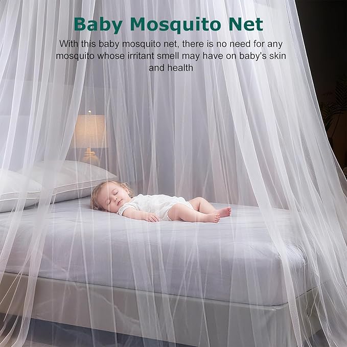 STOBOK Mosquito Net,Baby Canopy Bed Netting,