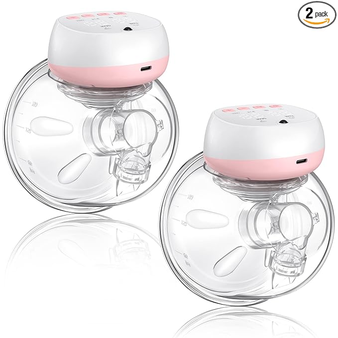 Totmizby Electric Breast Pump, 3 Mode & 12 Levels, LED Display, Wearable Hands-Free Breast Pump, Portable and Discreet Double Electric Breast Pump