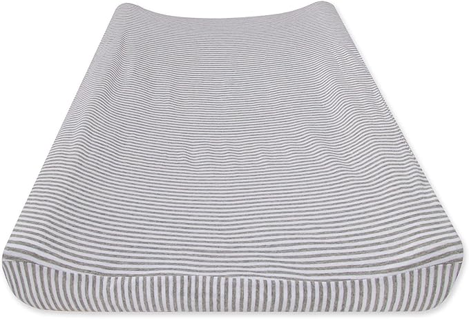 Burt's Bees Baby Unisex Baby Gift Set - Crib Sheet, Changing Pad Cover, 100% Organic Cotton Essentials Bundle