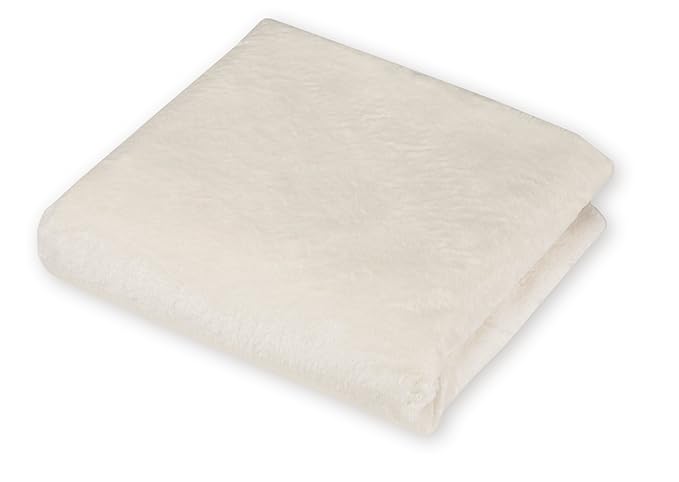 American Baby Company Heavenly Soft Chenille Fitted Contoured Changing Pad Cover,Ecru, for Boys and Girls
